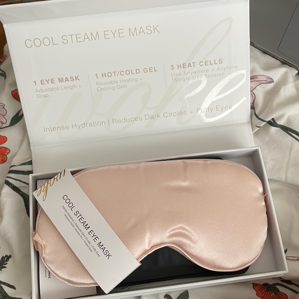 alicia keys cool steam eye mask for puffy eyes
